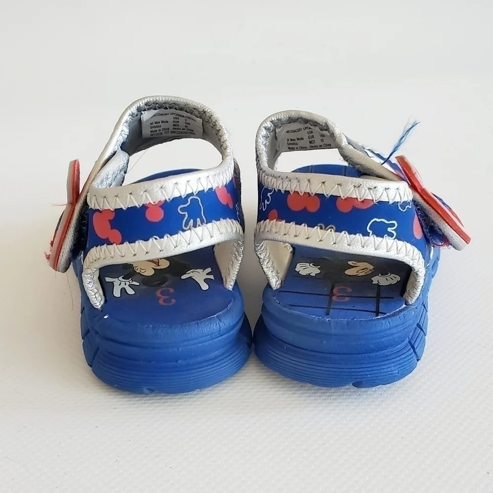 Mickey Mouse Kids Beach Sandals Size 3